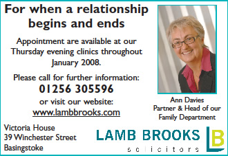 Lamb Brooks advert for the Basingstoke Gazette
