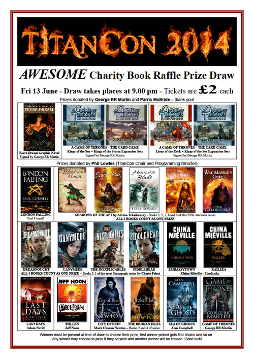 Belfast 2014 TitanCon raffle poster