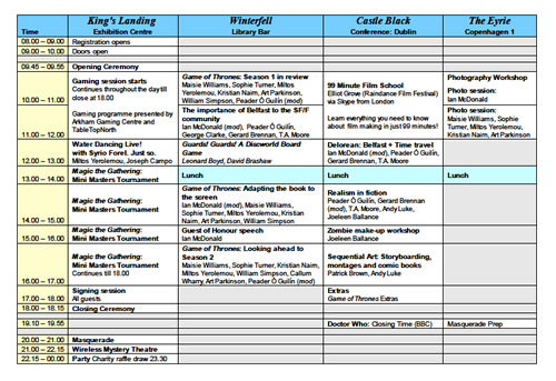 TitanCon 2011 Schedule