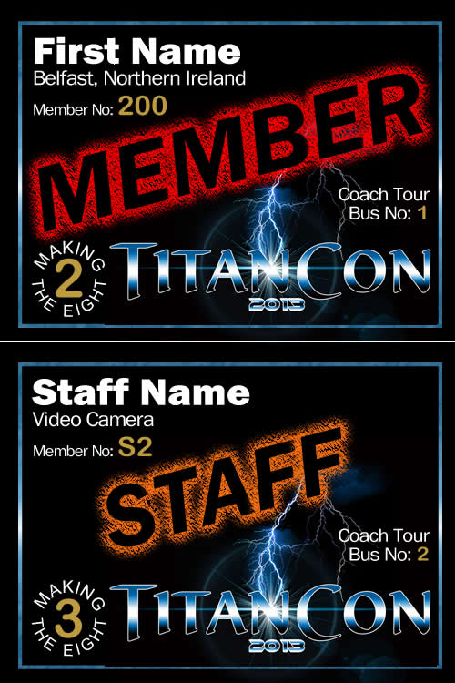 TitanCon 2013 name badge