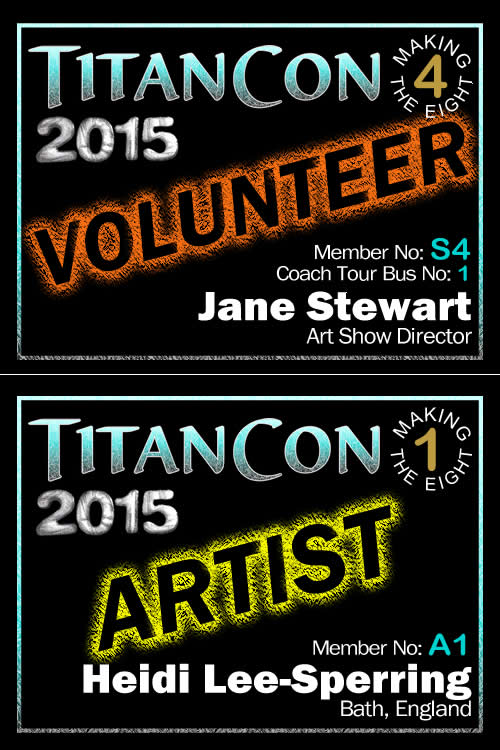 TitanCon 2015 name badge